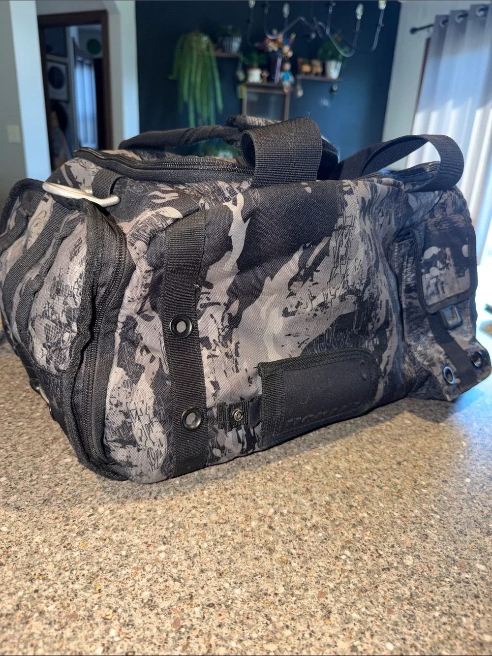 Oakley Black & Gray Camo Tactical Duffel Bag